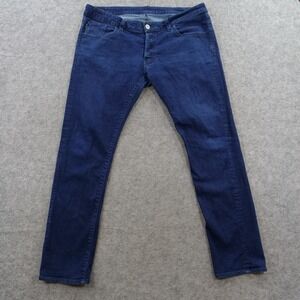 G-Star RAW Jeans Mens 40 Dexter Dark Wash Blue Denim Straight Leg Slim 5 Pocket
